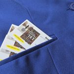 Business cards in a pocket