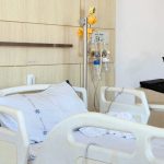 hospital bed with dvd player